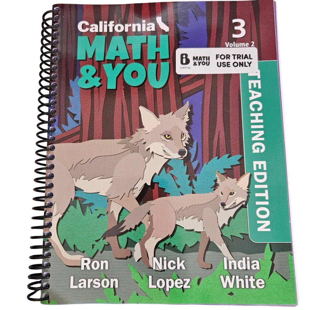 California Math & You Vol 2 Grade‎ 3 Teaching Edition Homeschool Textbook